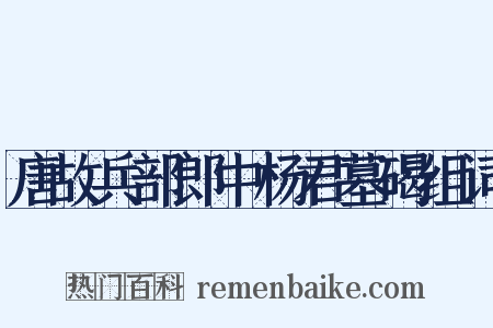 唐故兵部郎中杨君墓碣组词是什么意思的图片